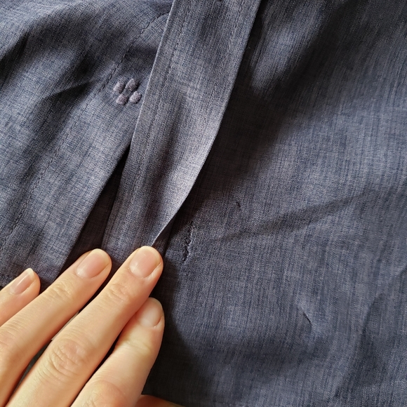 NWT blue button down dress shirt - Picture 6 of 6